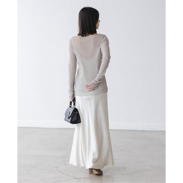 ノーブル（Noble）/《26SS先行予約・WEB限定カラー》シアーホリゾンタルリブニット