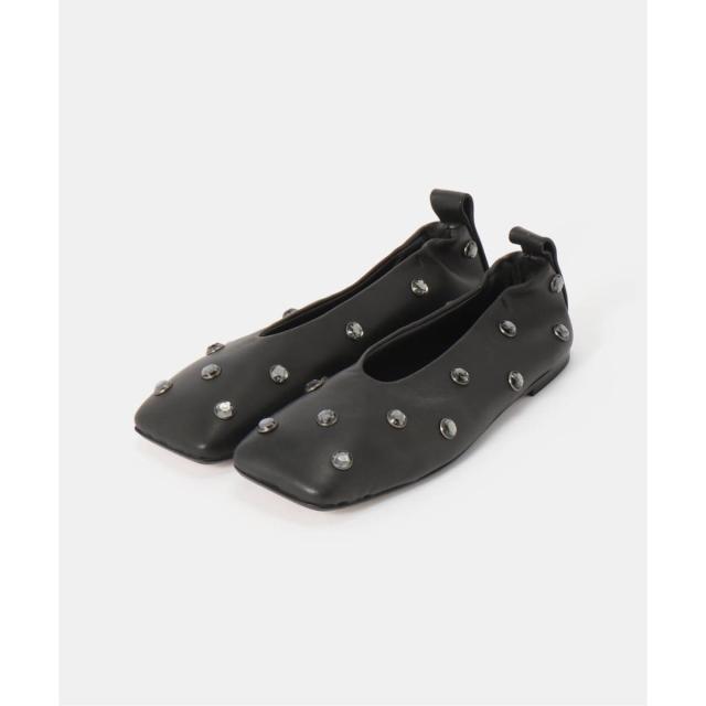 ノーブル（Noble）/OHIKO/オヒコ スタッズスクエアフラットシューズ