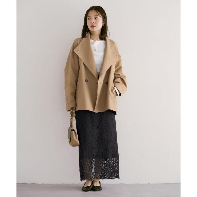 ノーブル（Noble）/《26SS先行予約》コットンダブルクロススタンドショートコート