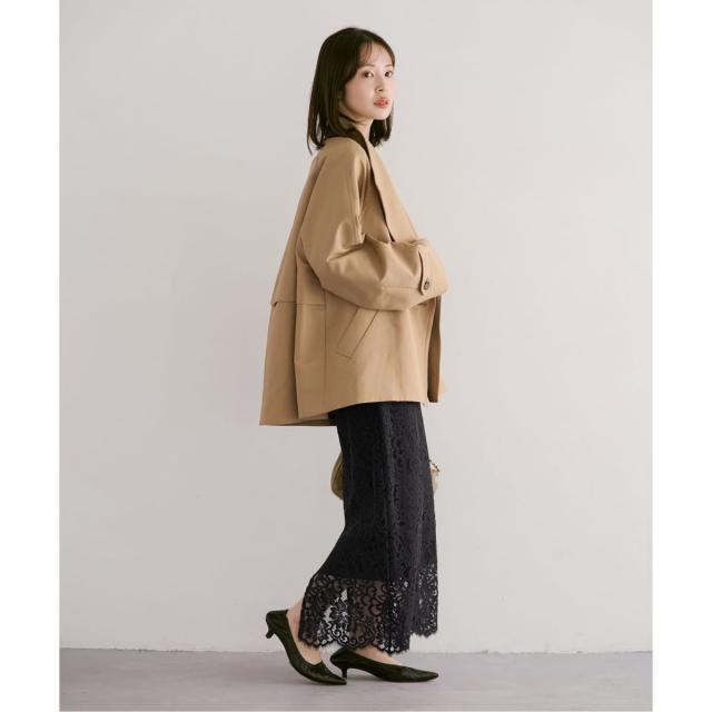 ノーブル（Noble）/《26SS先行予約》コットンダブルクロススタンドショートコート