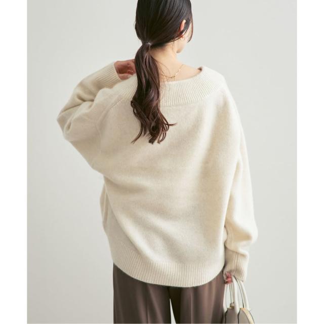 ノーブル（Noble）/《追加》YAKワイドVネックニット