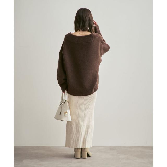 ノーブル（Noble）/《追加》YAKワイドVネックニット