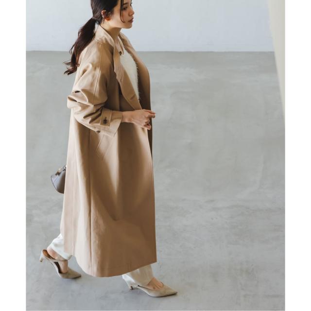 ノーブル（Noble）/《26SS先行予約》コットンダブルクロスハイネックロングコート