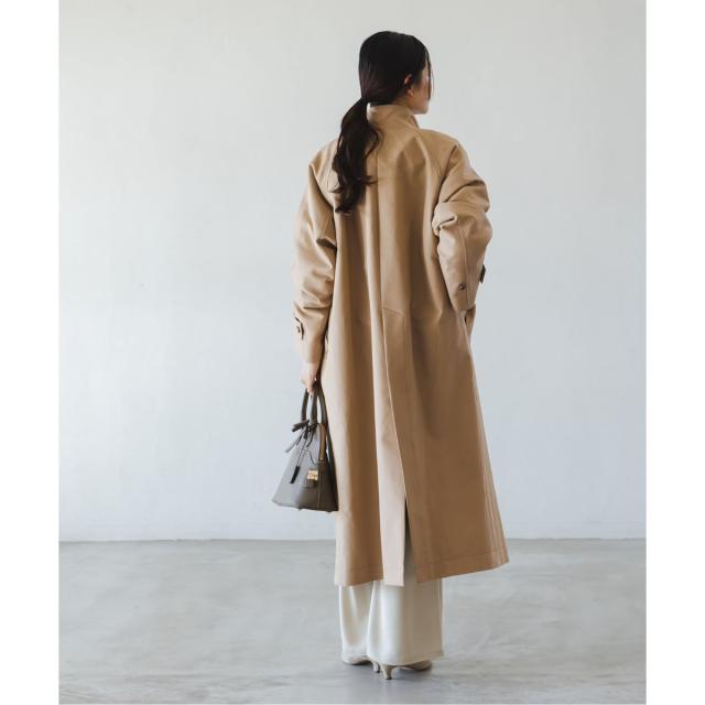 ノーブル（Noble）/《26SS先行予約》コットンダブルクロスハイネックロングコート