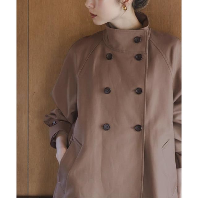 ノーブル（Noble）/《26SS先行予約》コットンダブルクロスハイネックロングコート
