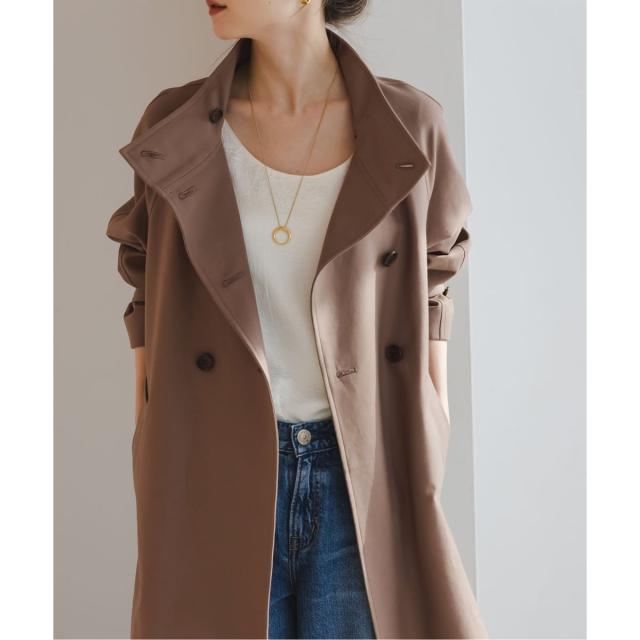 ノーブル（Noble）/《26SS先行予約》コットンダブルクロスハイネックロングコート