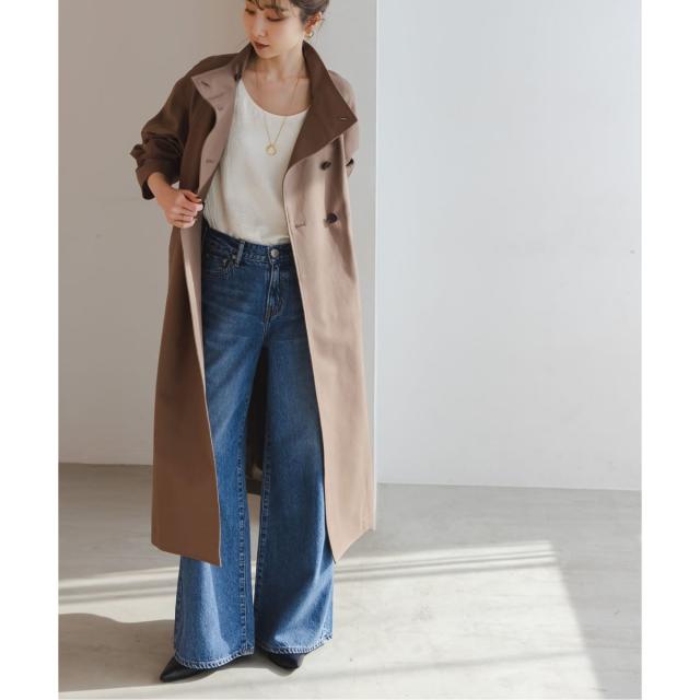 ノーブル（Noble）/《26SS先行予約》コットンダブルクロスハイネックロングコート