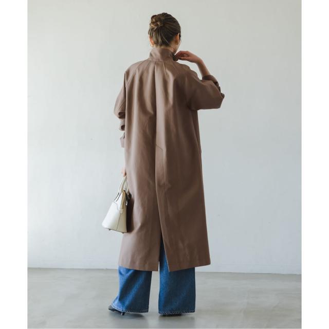 ノーブル（Noble）/《26SS先行予約》コットンダブルクロスハイネックロングコート