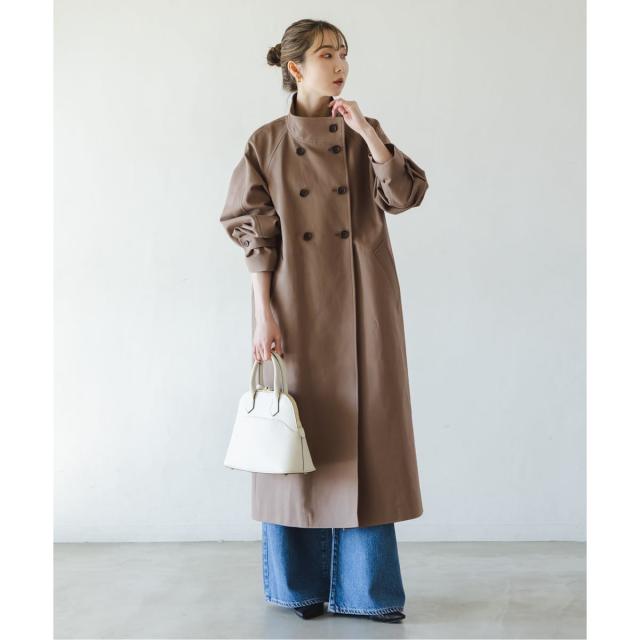 ノーブル（Noble）/《26SS先行予約》コットンダブルクロスハイネックロングコート