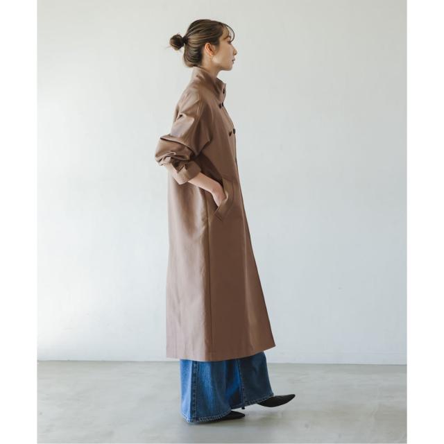 ノーブル（Noble）/《26SS先行予約》コットンダブルクロスハイネックロングコート