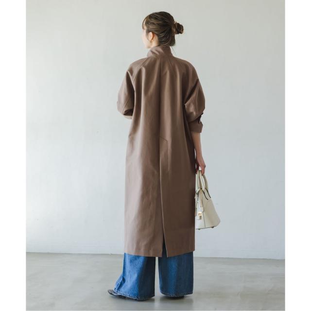 ノーブル（Noble）/《26SS先行予約》コットンダブルクロスハイネックロングコート