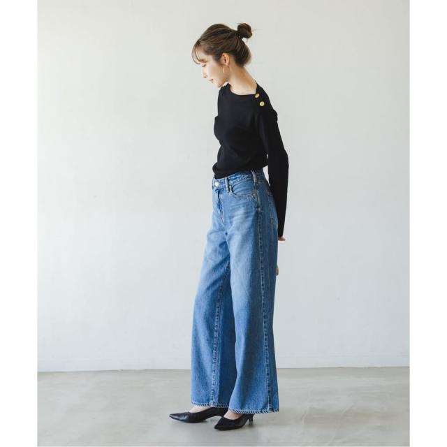 ノーブル（Noble）/《26SS先行予約》ショルダーボタンニットプルオーバー