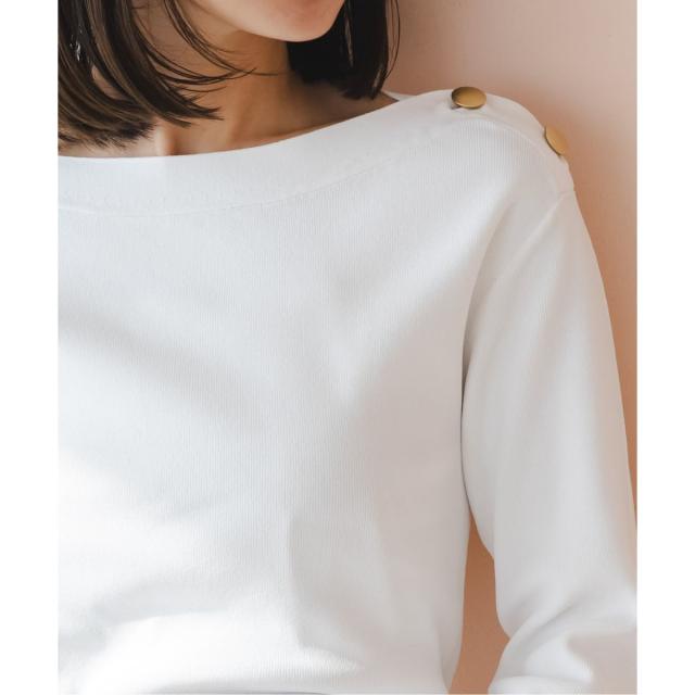 ノーブル（Noble）/《26SS先行予約》ショルダーボタンニットプルオーバー