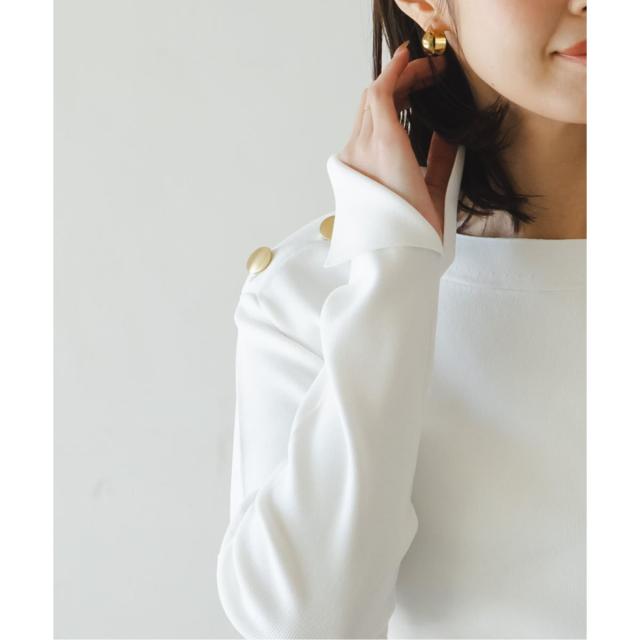 ノーブル（Noble）/《26SS先行予約》ショルダーボタンニットプルオーバー