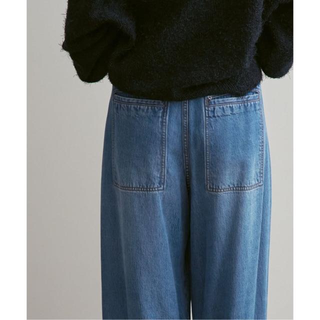 ノーブル（Noble）/《26SS先行予約・追加》スージングデニムフォルムタックパンツ