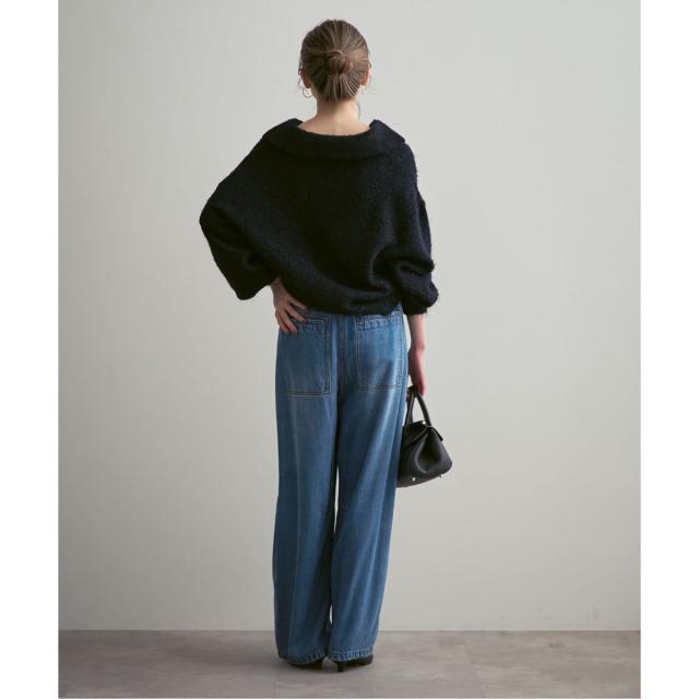 ノーブル（Noble）/《26SS先行予約・追加》スージングデニムフォルムタックパンツ