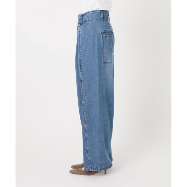 ノーブル（Noble）/《26SS先行予約・追加》スージングデニムフォルムタックパンツ