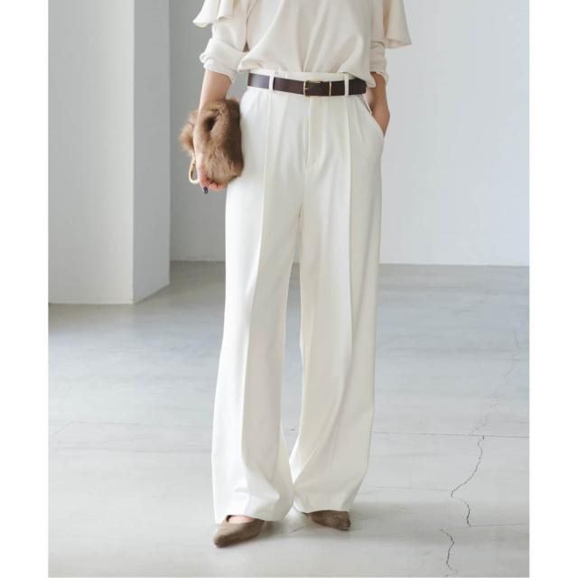 ノーブル（Noble）/《追加・WEB限定カラー》TRツイル裏起毛スラックスパンツ2