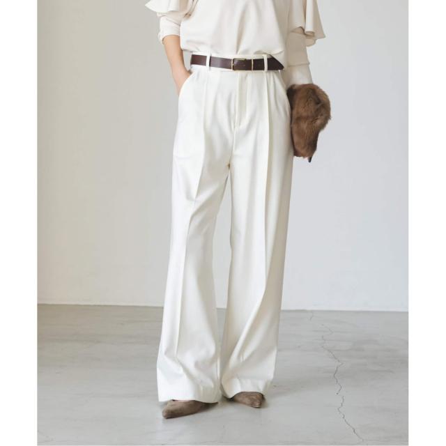 ノーブル（Noble）/《追加・WEB限定カラー》TRツイル裏起毛スラックスパンツ2