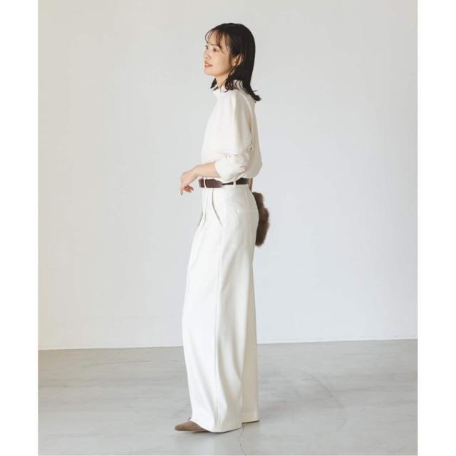 ノーブル（Noble）/《追加・WEB限定カラー》TRツイル裏起毛スラックスパンツ2