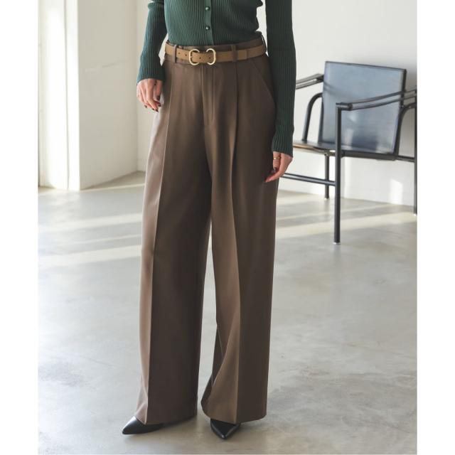 ノーブル（Noble）/《追加・WEB限定カラー》TRツイル裏起毛スラックスパンツ2