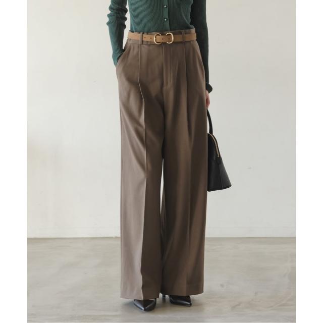 ノーブル（Noble）/《追加・WEB限定カラー》TRツイル裏起毛スラックスパンツ2