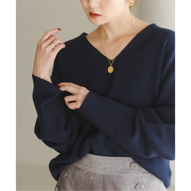 ノーブル（Noble）/《追加》カシミヤMIXスムースVプルオーバー2