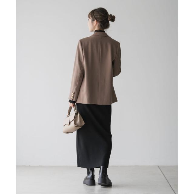 ノーブル（Noble）/《WEB限定カラー・追加》RY/PLリブハイネックロングワンピース