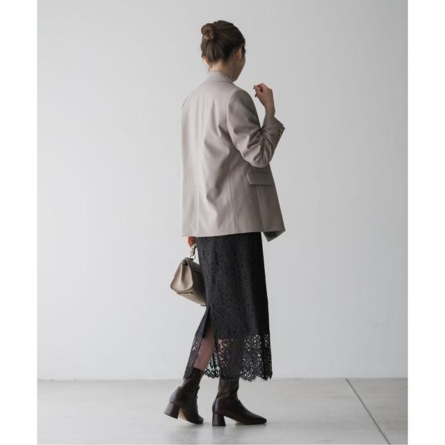 【NEW】ノーブル（Noble）/《追加 / WEB+一部店舗限定》リバーレースIラインスカート2