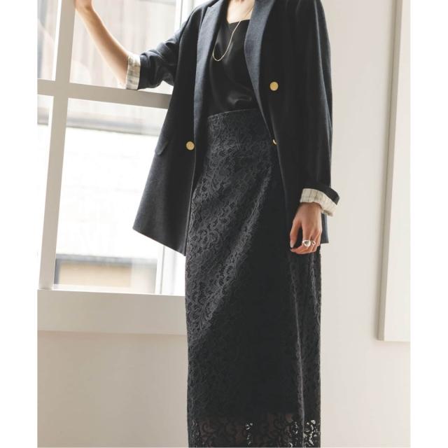 【NEW】ノーブル（Noble）/《追加 / WEB+一部店舗限定》リバーレースIラインスカート2