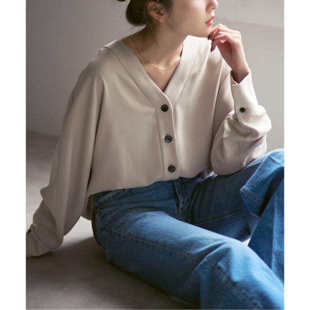 ノーブル（Noble）/《追加予約・WEB限定カラー》エステルダブルクロスカーデブラウス