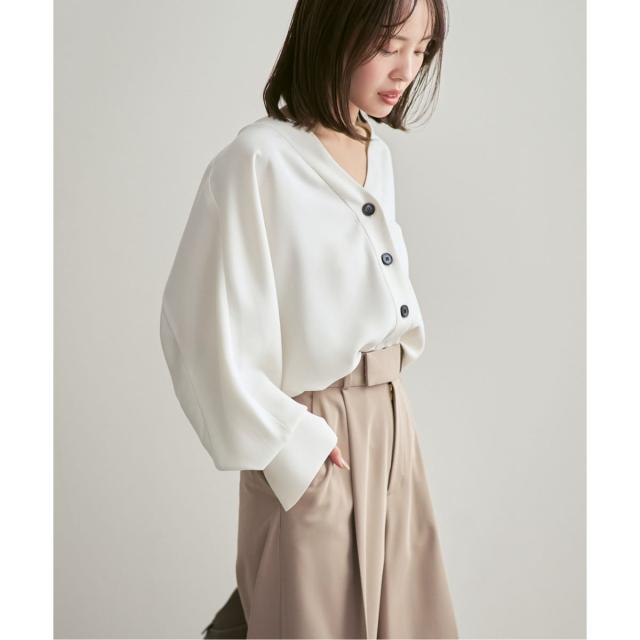 ノーブル（Noble）/《追加予約・WEB限定カラー》エステルダブルクロスカーデブラウス