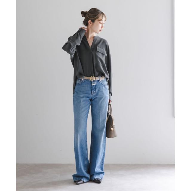 ノーブル（Noble）/《追加予約・WEB限定カラー》ワークディテールドレープシャツ