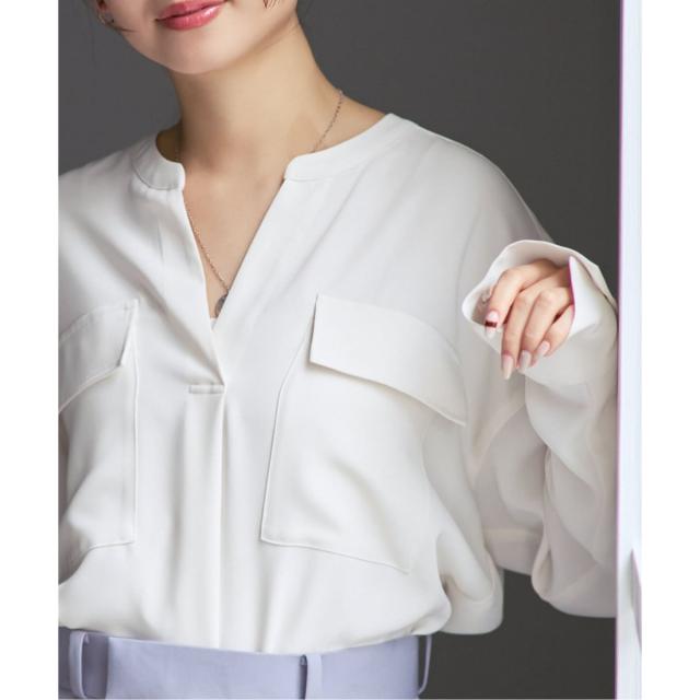 ノーブル（Noble）/《追加予約・WEB限定カラー》ワークディテールドレープシャツ