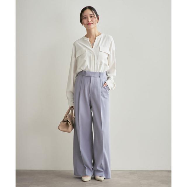 ノーブル（Noble）/《追加予約・WEB限定カラー》ワークディテールドレープシャツ