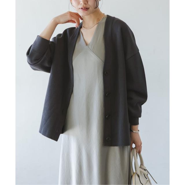 ノーブル（Noble）/《26SS先行予約》ファインハニカムVネックカーディガン