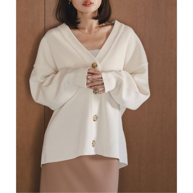 ノーブル（Noble）/《26SS先行予約》ファインハニカムVネックカーディガン