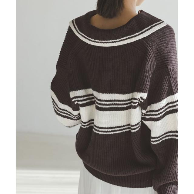 ノーブル（Noble）/《予約・NOBLE別注》Venit/ヴェニット ランダムボーダーニット