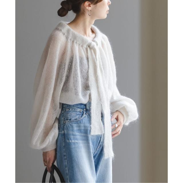 【NEW】ノーブル（Noble）/モヘヤミックスボウタイニット