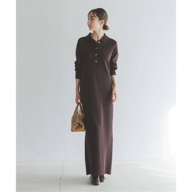 【NEW】ノーブル（Noble）/《追加》ポロシャツニットワンピース 2