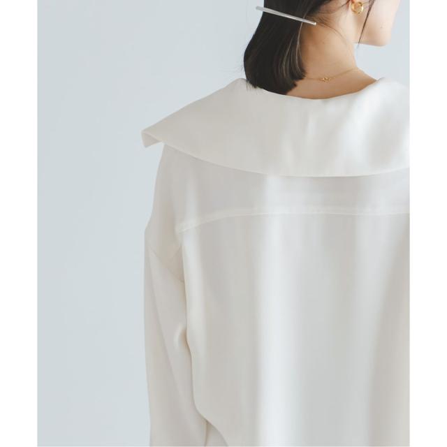 ノーブル（Noble）/《予約》オーバーカラーゴールドボタンブラウス