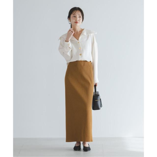 ノーブル（Noble）/《予約》オーバーカラーゴールドボタンブラウス