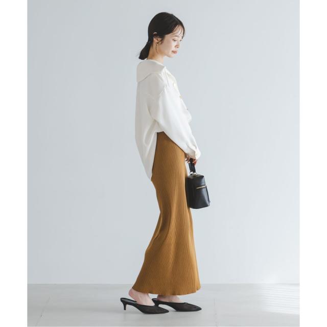 ノーブル（Noble）/《予約》オーバーカラーゴールドボタンブラウス