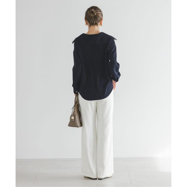 ノーブル（Noble）/《予約》オーバーカラーゴールドボタンブラウス