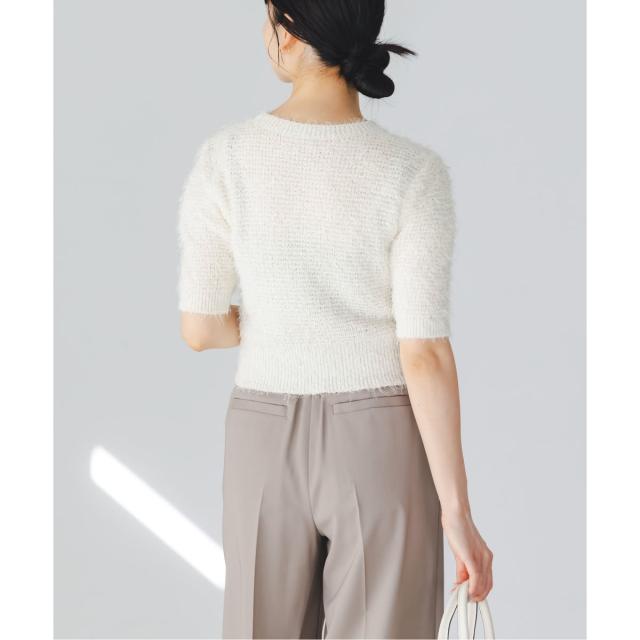 新品　未着用　NOBLE ラティスシャギーショートスリーブニット NOBLE｜ラティスシャギーショートスリーブニット | Rakuten Fashion