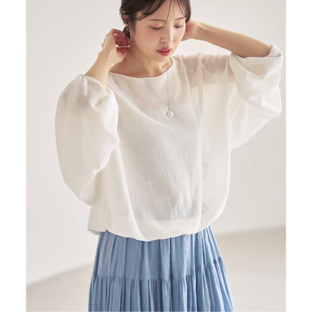 ノーブル（Noble）/【洗える】ワイドスリーブ ショートプルオーバー_1