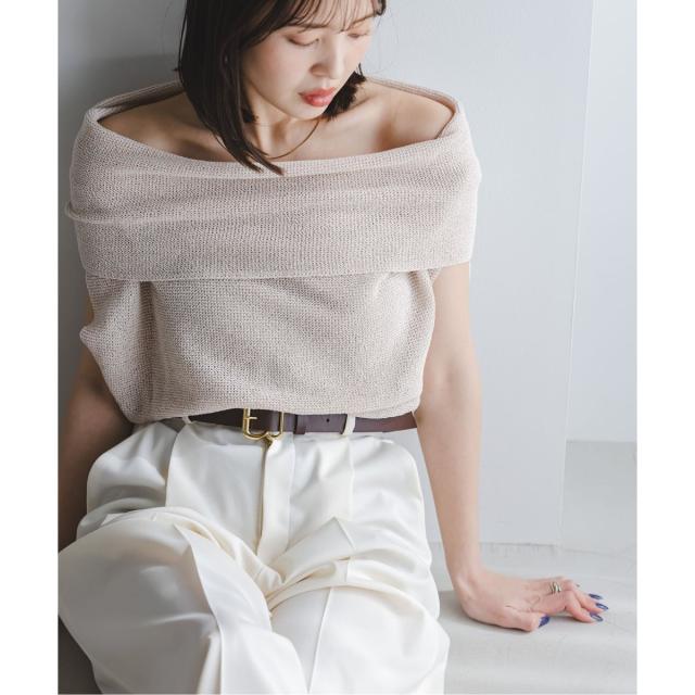 ノーブル（Noble）/《予約》【洗える】ニュアンスオフショルプルオーバー_15