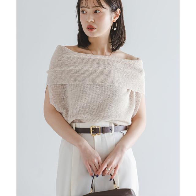 ノーブル（Noble）/《予約》【洗える】ニュアンスオフショルプルオーバー_19