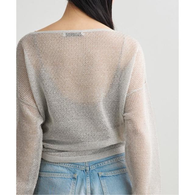 ノーブル（Noble）/ISY Linen mixラメ スカシニット_4
