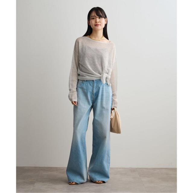 ノーブル（Noble）/ISY Linen mixラメ スカシニット_5